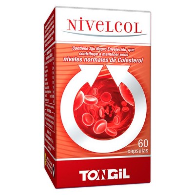 Nivelcol en 60 y 120 cápsulas de Tongil Tongil H14-H26 Ayudas niveles Colesterol y Trigliceridos salud.bio