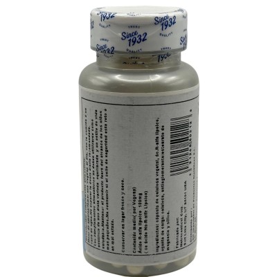 Ácido R-Lipoico (R-Lipoic Acid) 100mg (Activoxidant) 60 Cápsulas de Kal SOLARAY KAL-50212 Aminoácidos salud.bio