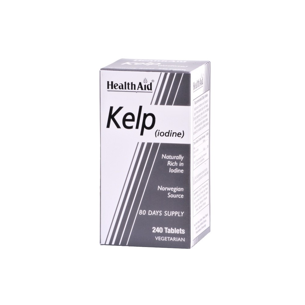 Kelp Noruego 240 comprimidos de Healh Aid Health Aid 801340 Tiroides salud.bio