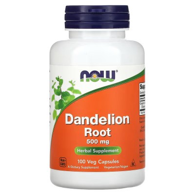 Raíz de diente de león, 500 mg, 100 cápsulas vegetales de NOW Foods NOW Foods NOW-04645 Ayudas aparato Digestivo salud.bio