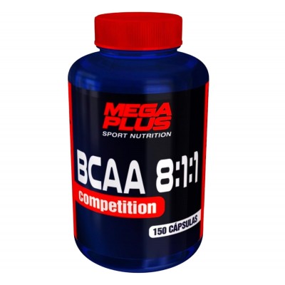 BCAA 8:1:1 Competition 150 Cápsulas de Megaplus Megaplus 132011 Proteinas salud.bio