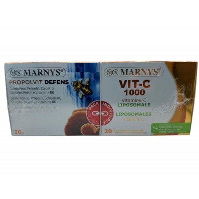 PACK 2x1 Propolvit Defens + Vitamina C 20 viales de MARNYS® Marnys PACK-MAR-08972 Sistema inmunitario salud.bio