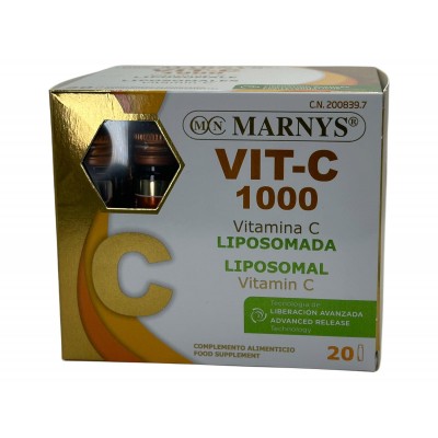 Vitamina C 1000mg liquida liposomada de Marnys Marnys MAR-00839 Vitaminas y Multinutrientes salud.bio