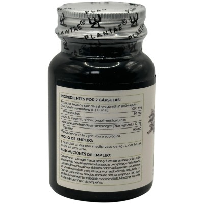 Ashwagandha + (BIO) KSM66 Pimienta Negra de Anastore Bio Anastore  Estados emocionales, ansiedad, estrés, depresión, relax sa...