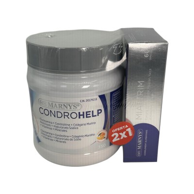 Pack 2x1 Condrohelp Bote + Mialtrim de Marnys Marnys PACKMN803MN112 Articulaciones, Huesos, Tendones y Musculos, componen el ...