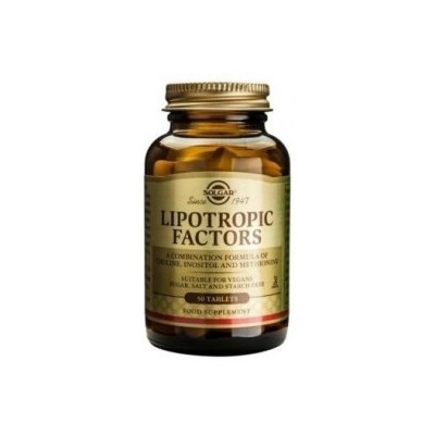 Lipotropic Factors de Solgar SOLGAR  Higado y sistema hepatobiliar salud.bio