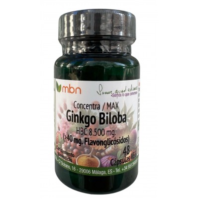 Ginkgo Biloba Concentrado Max 8500mg de Manabios Manabios MAN-37033 Sistema circulatorio salud.bio