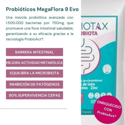 Probiotax Microbiota Cacao de 150gr 30 dosis de WeBotanix WEBOTANIX WEB-22348 Ayudas aparato Digestivo salud.bio