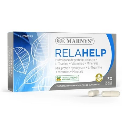 Relahelp 30 cápsulas de Marnys Marnys MN326 Estados emocionales, ansiedad, estrés, depresión, relax salud.bio