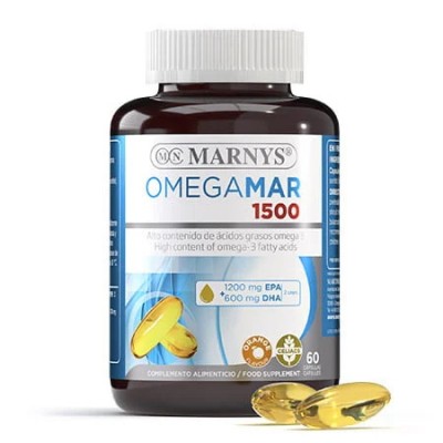 OMEGAMAR 1500MG (Omega 3) 60 perlas de Marnys Marnys MN834 Sistema cardiovascular salud.bio