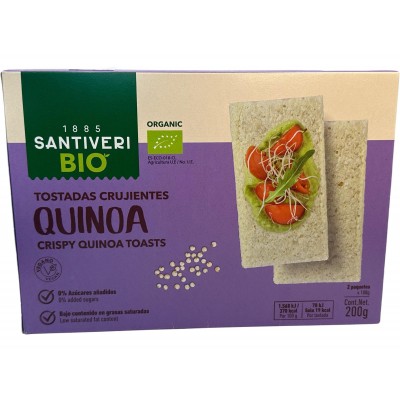 Tostadas Crujientes BIO de QUINOA 200gr de Santiveri Santiveri  SAN-03398 Alimentación salud.bio
