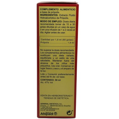 Extracto de Própolis fluido hidroalcoólico 50ml de Integralia INTEGRALIA INT-554143 Sistema inmunitario salud.bio