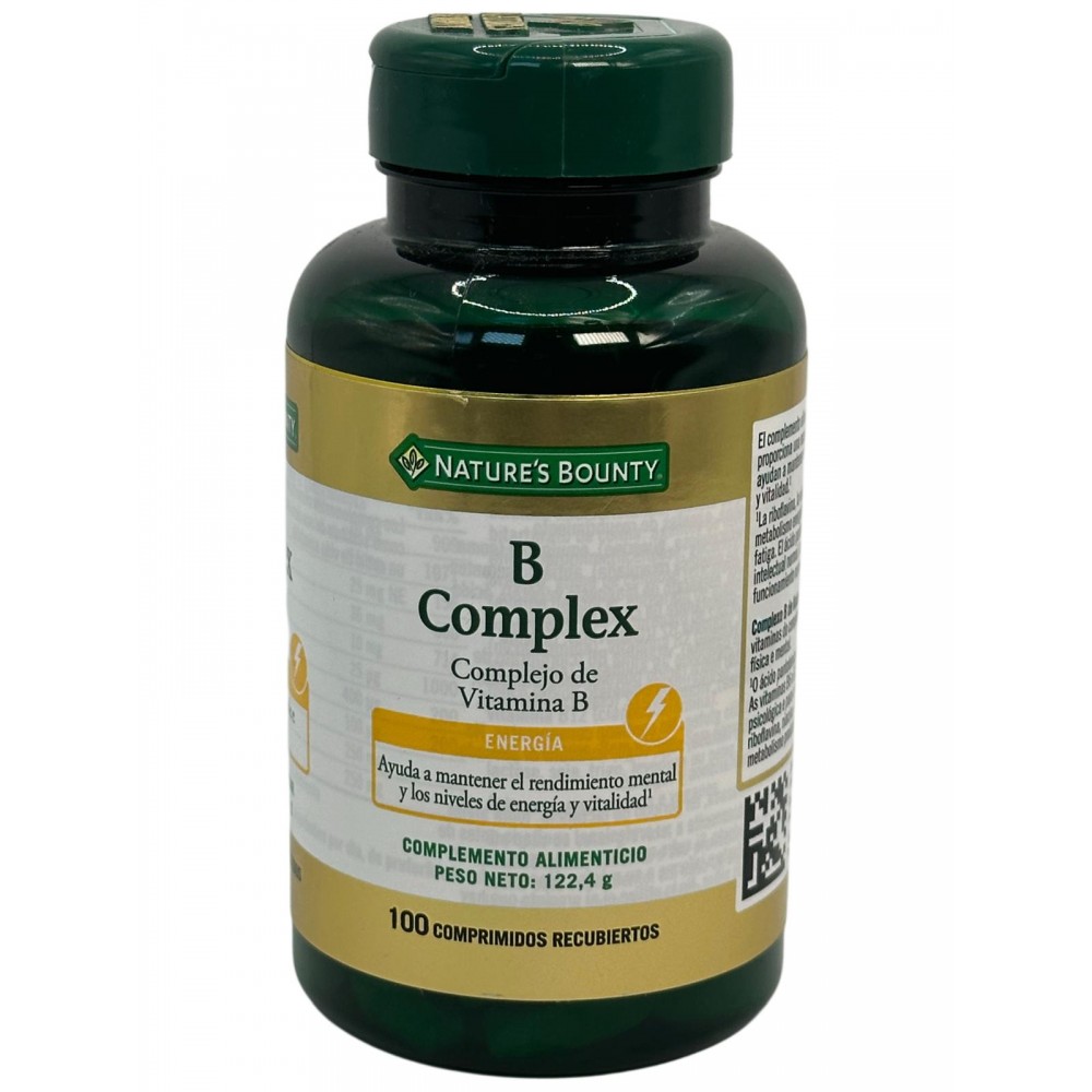 B Complex Complejo Vitamina B 100 comprimidos de Nature's Bounty Nature'S Bounty NRT-59093 Vitamina B salud.bio
