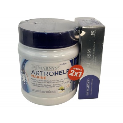 Pack 2x1 Artrohelp Marine 350g + Mialtrim de Marnys Marnys PACKMNP802MN112A Articulaciones, Huesos, Tendones y Musculos, comp...