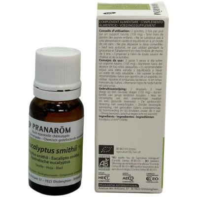 Aceite Esencial Eucalipto Smithii 10 ml - Bio de Pranarôm Pranarôm PRA-50732 Acéites esenciales salud.bio