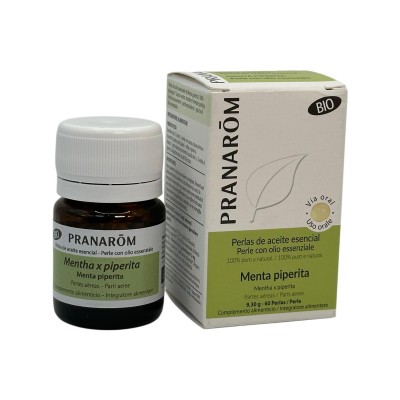 Aceite Esencial en 60 Perlas de Menta Piperita - Bio de Pranarôm Pranarom PRA-55650 Aceites esenciales uso interno salud.bio