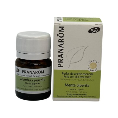 Aceite Esencial en 60 Perlas de Menta Piperita - Bio de Pranarôm Pranarom PRA-55650 Aceites esenciales uso interno salud.bio