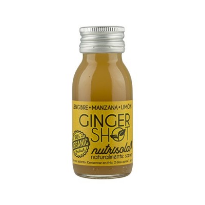 Ginger Shot diario Jengibre, Manzana y Limón de Nutrisola Nutrisola 843409100113 ECO (ecologico), BIO (biologico), Organico s...