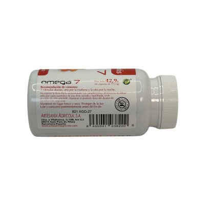 Omega 7 (Espino Amarillo) 60 Perlas de Plantis Artesania Agrícola 181025 Piel, Cabello y Uñas, Complementos y Vitaminas salud...