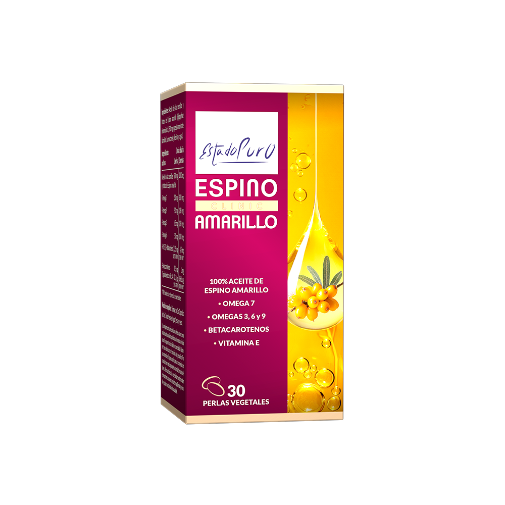 Espino Amarillo (Omega 7) CLINIC Estado Puro 30 Perlas de TONGIL Tongil TON-30231 Piel, Cabello y Uñas, Complementos y Vitami...