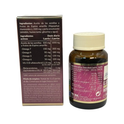 Espino Amarillo (Omega 7) CLINIC Estado Puro 30 Perlas de TONGIL Tongil TON-30231 Piel, Cabello y Uñas, Complementos y Vitami...