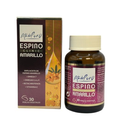 Espino Amarillo (Omega 7) CLINIC Estado Puro 30 Perlas de TONGIL Tongil TON-30231 Piel, Cabello y Uñas, Complementos y Vitami...