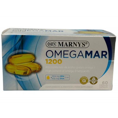 OMEGAMAR 1200MG (Omega 3) 60 perlas de Marnys Marnys MN500 Sistema cardiovascular salud.bio
