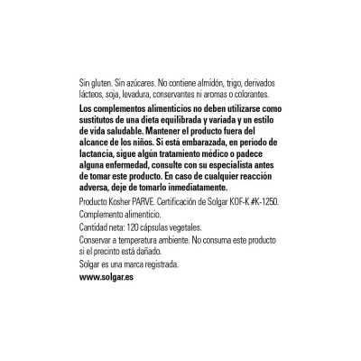 Vitamina D3 4000 UI (100 mcg) 100 μg de Solgar en Cápsulas SOLGAR SOL-00386-52908 Vitamina A y D salud.bio