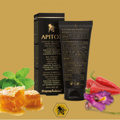 Apitox crema 100ml (Frio/Calor) con Veneno de abeja de Prisma Natural Prisma natural PRI-04316 Articulaciones, Huesos, Tendon...