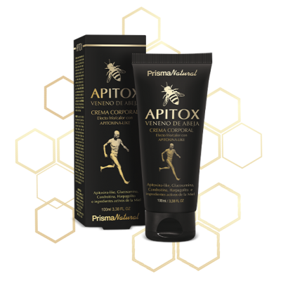 Apitox crema 100ml (Frio/Calor) con Veneno de abeja de Prisma Natural Prisma natural PRI-04316 Articulaciones, Huesos, Tendon...