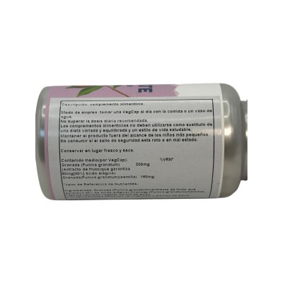 POMEGRANATE 200mg 60 Cápsulas Vegetales de Solaray SOLARAY SOLA-37590 Antioxidantes salud.bio