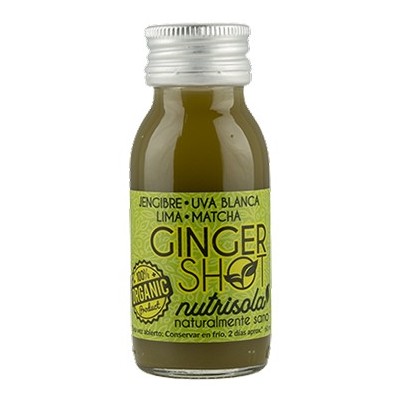 Ginger Shot diario Jengibre, Matcha, Uva blanca y Lima Nutrisola Nutrisola 843409100137 ECO (ecologico), BIO (biologico), Org...