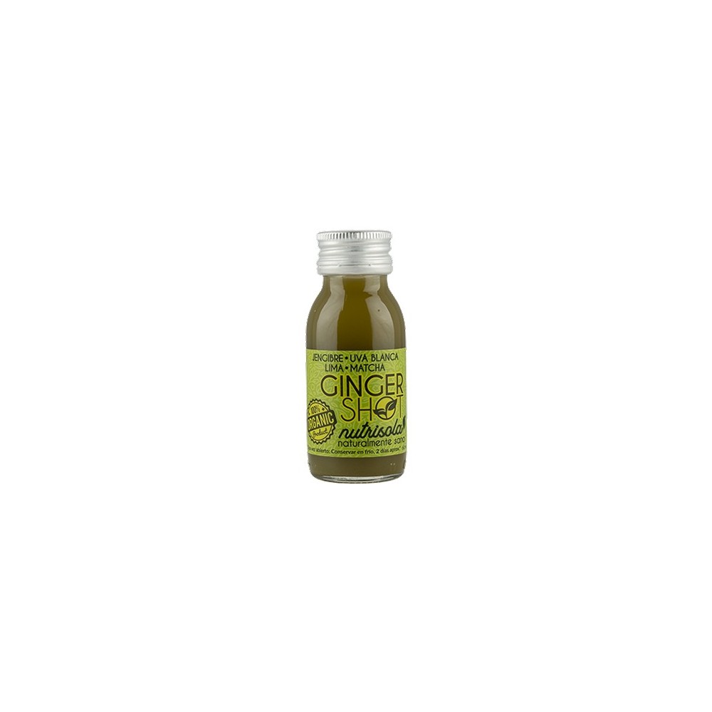 Ginger Shot diario Jengibre, Matcha, Uva blanca y Lima Nutrisola Nutrisola 843409100137 ECO (ecologico), BIO (biologico), Org...