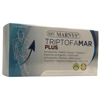 TRIPTOFAMAR PLUS 60 Cápsulas de Marnys Marnys MN839 Estados emocionales, ansiedad, estrés, depresión, relax salud.bio