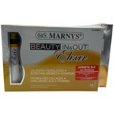 Pack 2x Beauty Elixir 14 viales + Beauty 30 de Marnys Marnys PACKMNV449_X2_MN449 Nutricosmética salud.bio