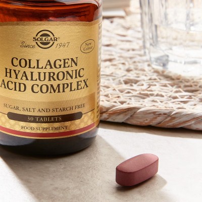 Ácido hialurónico complex con colágeno 120mg 30comprimidos de Solgar SOLGAR SOL-01417 Piel, Cabello y Uñas, Complementos y Vi...