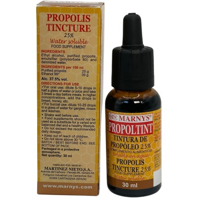 Propoltint tintura de propóleo 25% 30ml de MARNYS® Marnys MN615 Sistema inmunitario salud.bio