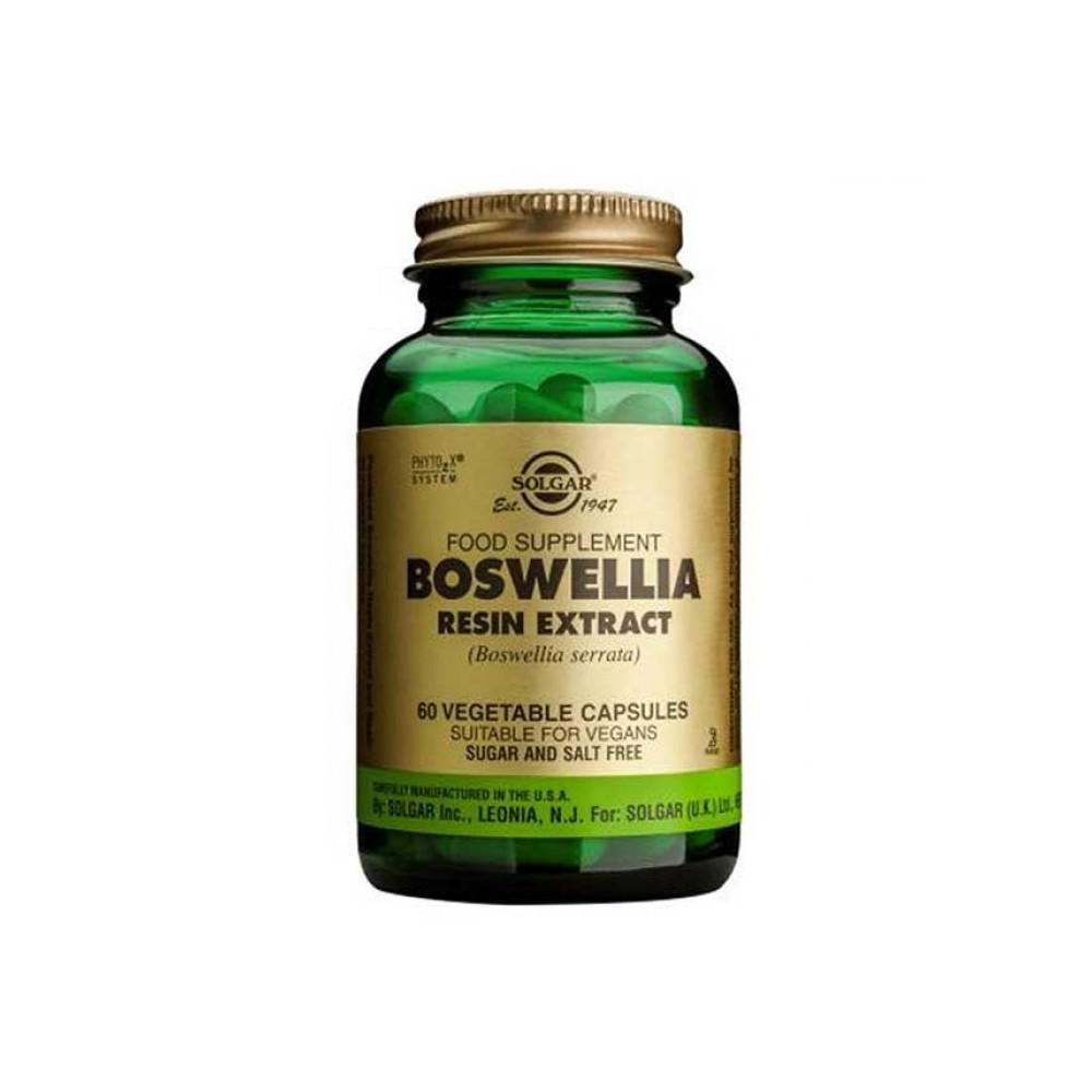 Boswellia Serrata 60 cápsulas de Solgar SOLGAR 184114 Suplementos Naturales acción Analgesica, Antiinflamatoria, malestar, do...