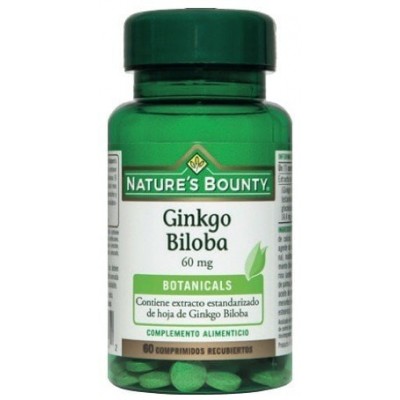 Ginkgo 60mg 60 comprimidos de Nature´s Bounty NATURE´S BOUNTY NAT-99034 Sistema circulatorio salud.bio
