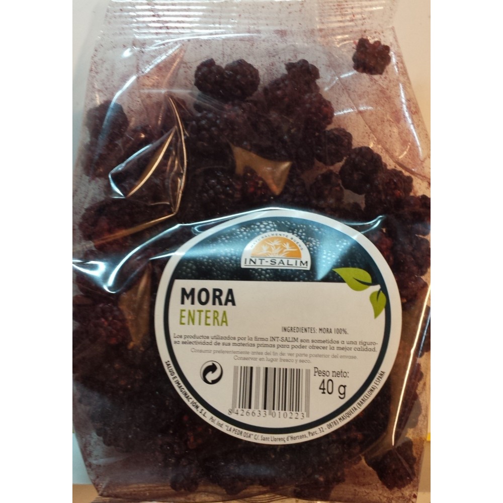 MORA ENTERA DE INT-SALIM ECO-SALIM INS 30970 FRUTA Y VERDURA DESHIDRATADA salud.bio