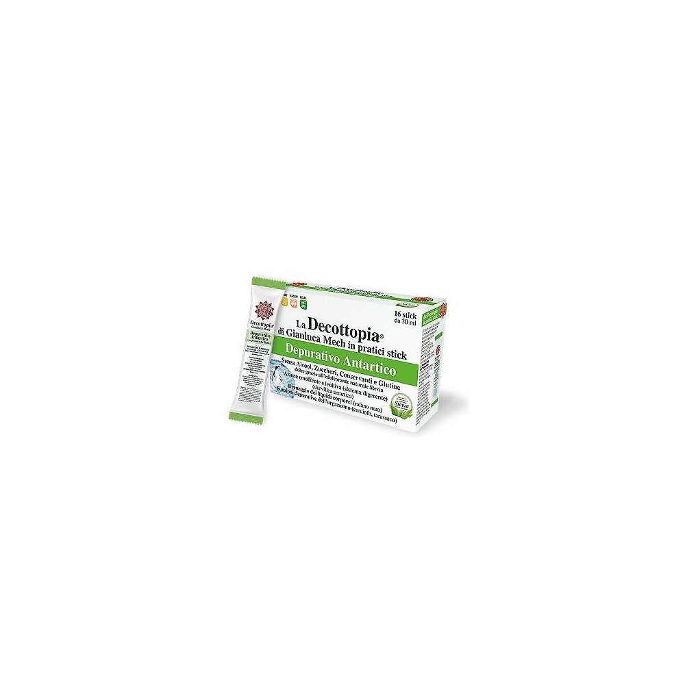 DECOPOCKET DEPURATIVO ANTARTICO CON STEVIA 16 X 30 ML GIANLUCA MECH HFFSTK1602ST0 Higado y sistema hepatobiliar salud.bio