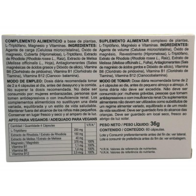 Rhodiola Plus 60 Cápsulas de Integralia INTEGRALIA 332 Estados emocionales, ansiedad, estrés, depresión, relax salud.bio