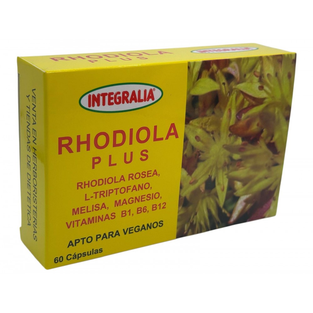 Rhodiola Plus 60 Cápsulas de Integralia INTEGRALIA 332 Estados emocionales, ansiedad, estrés, depresión, relax salud.bio