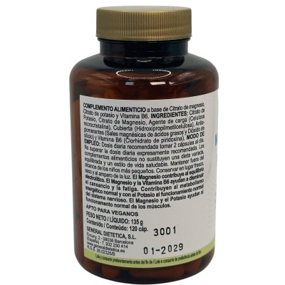 Magnesio + Potasio 120 cápsulas de Integralia INTEGRALIA INT-54649 Articulaciones, Huesos, Tendones y Musculos, componen el A...