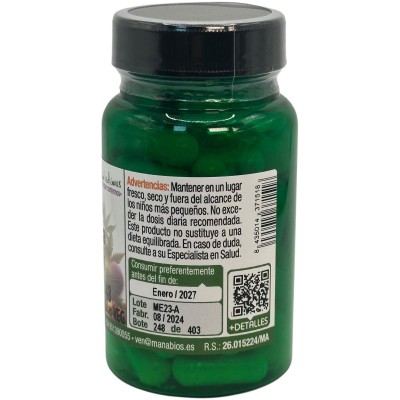 MACA Andina Concentración MAXIMA HBC 7500mg 48 Cápsulas de MANABIOS Manabios MAN-37151 Salud Sexual y Fertilidad salud.bio