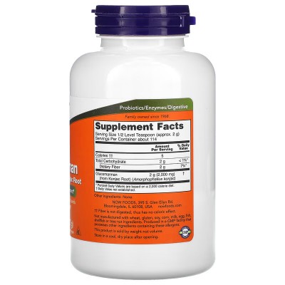 Glucomanano en Polvo puro, 227 g (8 oz) de NOW Foods NOW Foods NOW-06513 Saciantes salud.bio