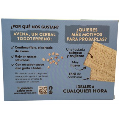 Tostadas Crujientes Avena BIO 100gr. de Santiveri Santiveri  SAN-03008 Alimentación salud.bio