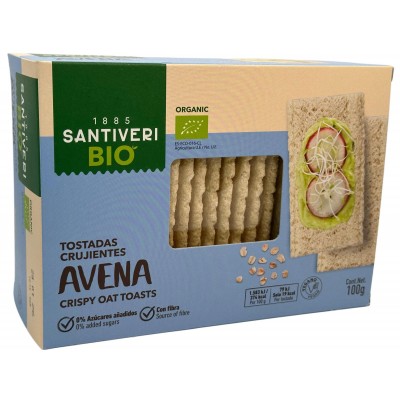 Tostadas Crujientes Avena BIO 100gr. de Santiveri Santiveri  SAN-03008 Alimentación salud.bio