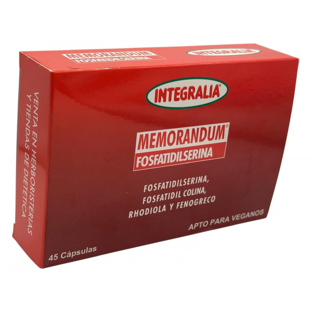 Memorandum Fosfatidilserina 45 Cápsulas de Integralia INTEGRALIA INT-54391 Sénior y Tercera Edad salud.bio