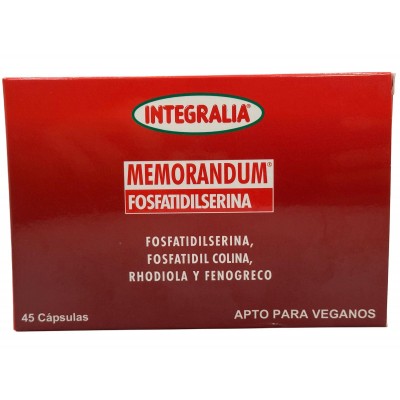 Memorandum Fosfatidilserina 45 Cápsulas de Integralia INTEGRALIA INT-54391 Sénior y Tercera Edad salud.bio